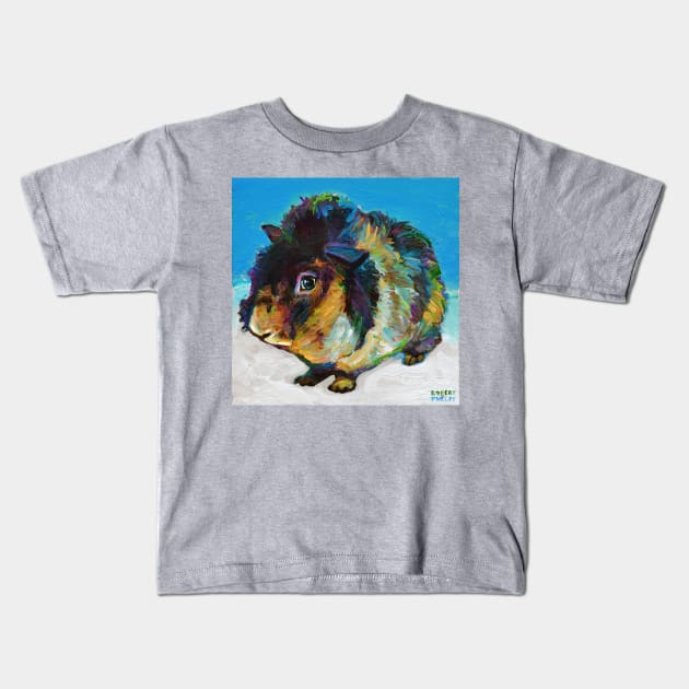 Handsome Harvey the GUINEA PIG Kids T-Shirt by RobertPhelpsArt